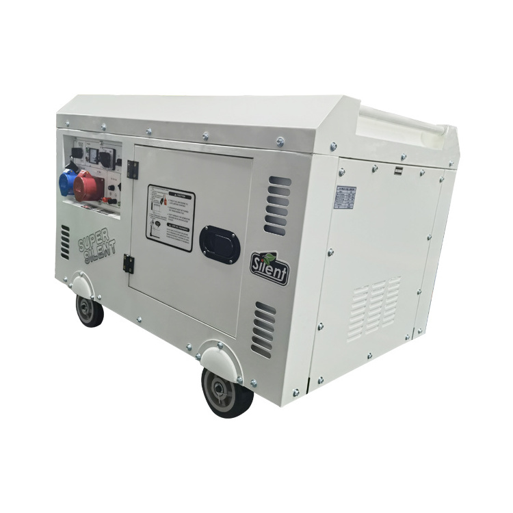 Portable 10kw 12kVA Invention Patent Single Cylinder HR186 Engine Diesel Generator with wheels for home farm standby power