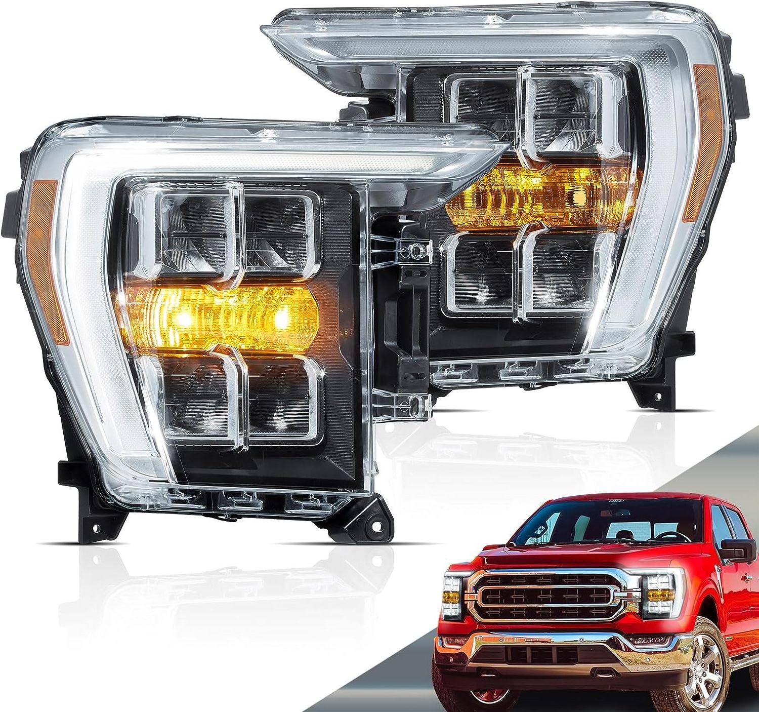 VLAND LED  HeadLights for Ford F150 2021-2023 14th Gen