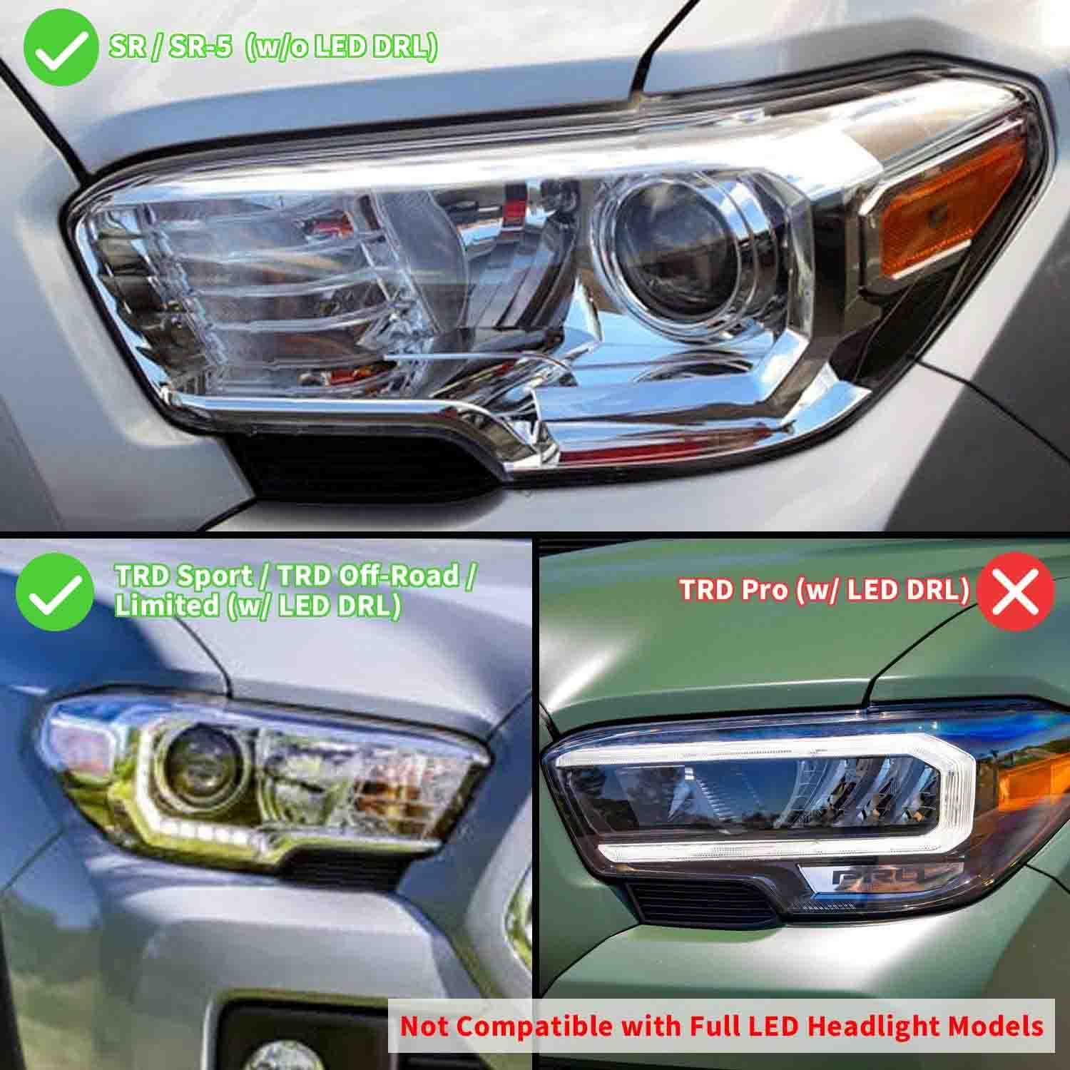 VLAND Full LED Headlights For Toyota Tacoma 2015-2023 3rd Gen (Third generation N300)