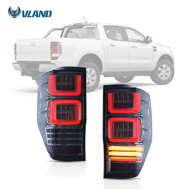 VLAND Full LED Tail Lights For Ford Ranger (T6 T7) 2012-2018 (First generation, P375/PX, NOT FIT T8 2019+)