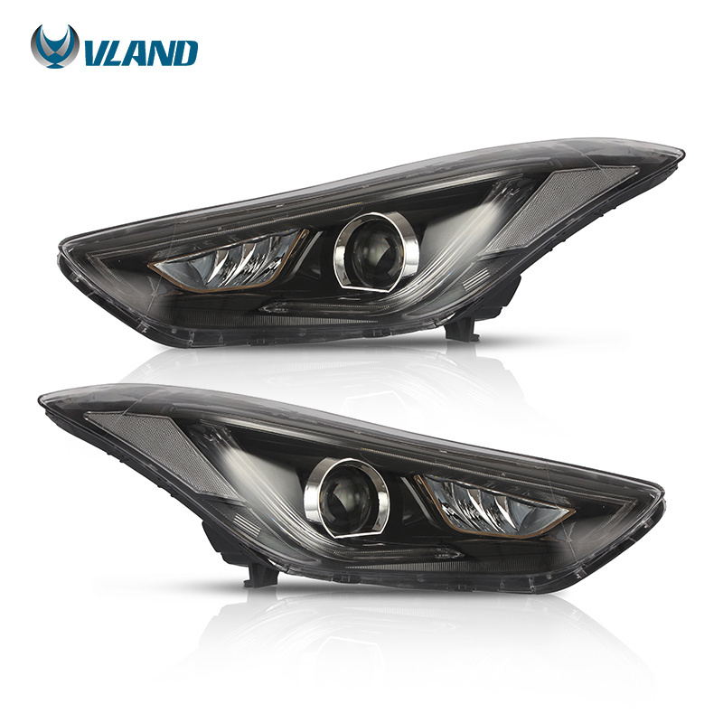 Vland Factory Wholesale Other Headlight 2012-2015 Led Car Auto Parts Head Lamp Accessories Lighting System For Hyundai Elantra