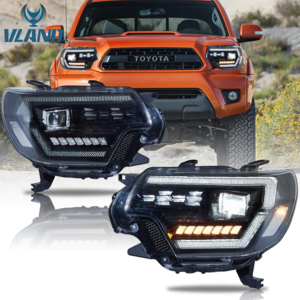 VLAND LED Dual Beam Projector Headlights for Toyota Tacoma 2012-2015 2nd Gen w/ Startup Animation (Pre-sale)