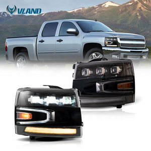 VLAND Led Headlights 1500 2500HD 3500HD HD 2500 3500 2007-2013 Animation DRL Front Lamp For Chevrolet Silverado Head Lights