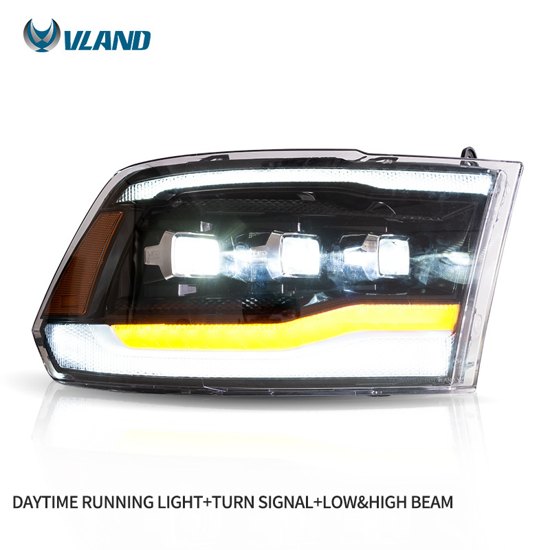 VLAND Factory Full LED Head Lights Head lamp RAM1500 CLASSIC Assembly 2019-UP Front Lamp For DODGE RAM1500/2500/3500 Headlights