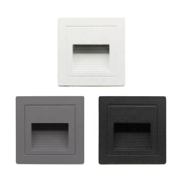 Ip65 ip20 1W 3W 6W foot step light wall recessed up down lighting fixture 3000K 4000K 6000K