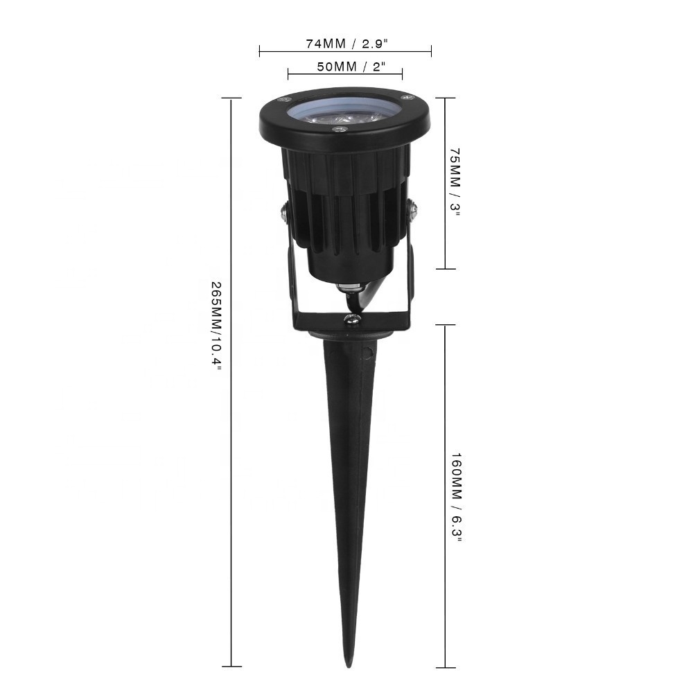 Super Bright IP65 Outdoor LED Lawn Light 220V 110V 3W 5W 7W Garden Spot Light Spike Energy Saving Path Landscape lighting