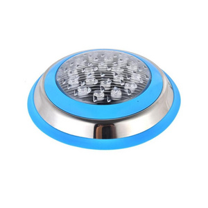 Stainless steel 18W rgb IP68 waterproof surface mounted led light for swimming pool fiber optic lighting with remote control