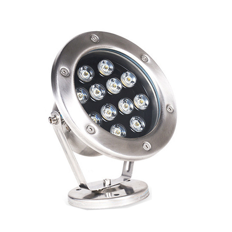 Stainless steel 9w multi color change auto RGB led underwater light 12v ac dc aquarium for pool lighting