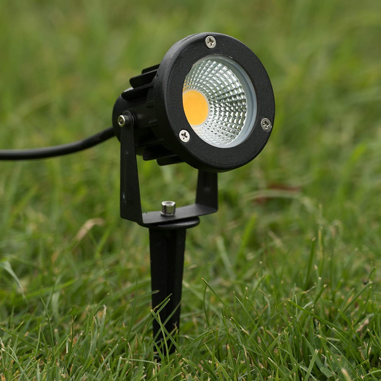 LED Garden Spike Light Black Aluminum Housing 3W 5W 7W 110V 220V IP65 Outdoor Wall Tree Plants LED Spotlight