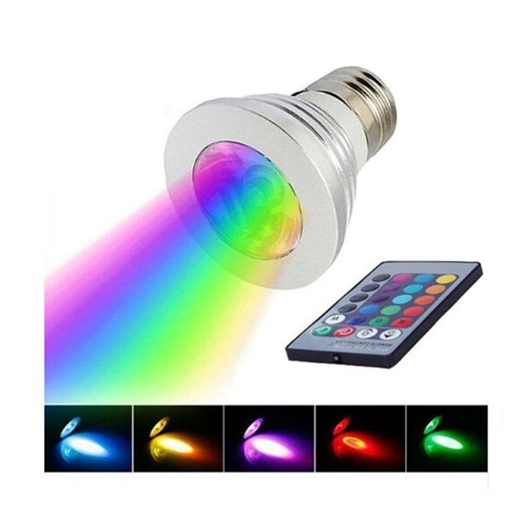 Hot selling 3w e27 GU10 Mr6 led rgb mini led lighting bulb blue green red color changing