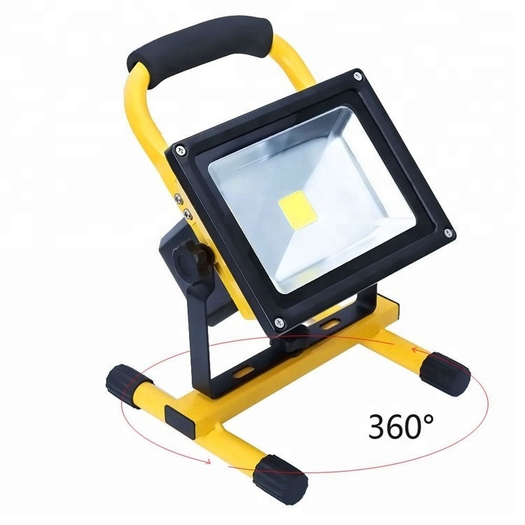 30 Watts Indoor/Outdoor LED Flood Light IP 65 Waterproof Rechargeable Portable Job Site Work Light