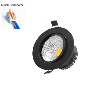 3W 5w 7w 10w warm white pure white led cob recessed module downlight mounted spot adjustable dimmable driverless downlight