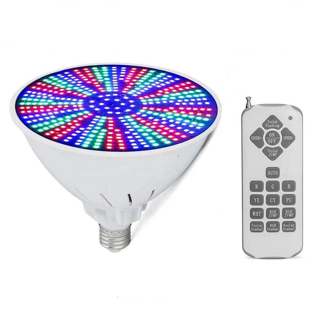 High Sale E27 35W 12V RGB Color Changing LED Pool Light Bulb with RF Remote Control