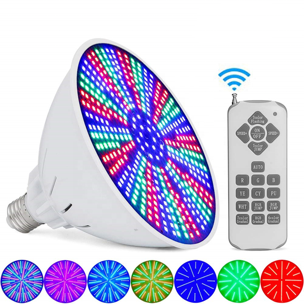 High Sale E27 35W 12V RGB Color Changing LED Pool Light Bulb with RF Remote Control