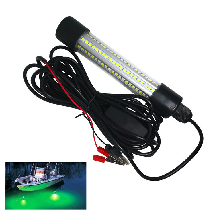 12V Input 18W Green LED Fishing Light 5M Underwater Cables Durable and Efficient for Nighttime Fishing