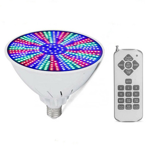 35W RGB DC12V AC120V RGB 12V E27 Plastic Underwater Color Changing LED Pool Light Bulb for Pool