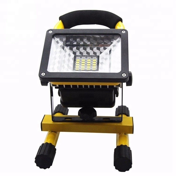 10W LED Rechargeable Flood Light IP65 Waterproof Portable Outdoor Reflector Work light Spotlight Searchlight Daylight