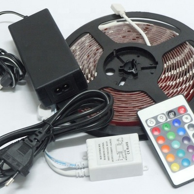 IP65 5m Decoration Color Changing 5050 RGB LED Remote Control RGB LED Strip Lights for room