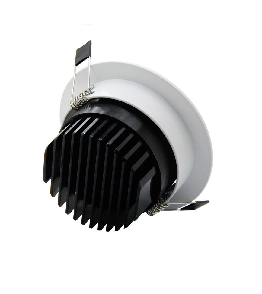 light spot led downlight glass plastic ceiling lights fixtures cob downlight deep 110v 220v dimmable 5years warranty