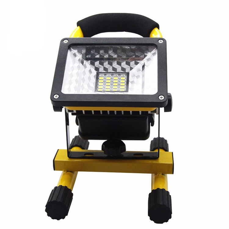 5-8hours working time Mobile phone charging 30w rechargeable LED floodlight