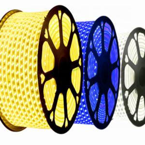 High Voltage Outdoor 110v 220v SMD 5050 Single Color RGB Led Strip Light 50m/roll 100m/roll