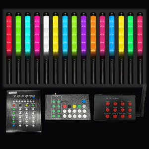 Custom logo DMX 15 RGB color  remote control concert event night bar led light flashing glow stick