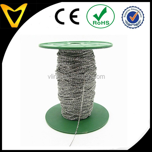 100m Stainless Steel Cable Chain Link in Bulk for Necklace Jewelry Accessories DIY Making 1.5mm