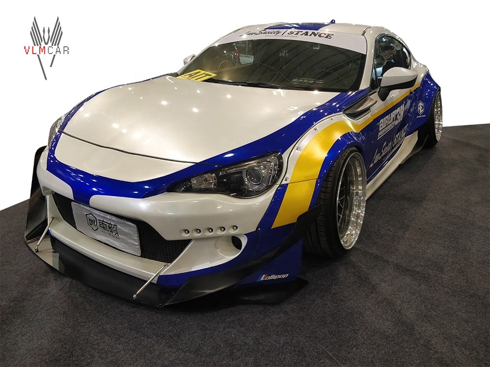 Good fitment Widebody kit for Toyota 86 BRZ front bumper rear bumper trunk spoiler and wide flare for Toyota 86 BRZ facelift