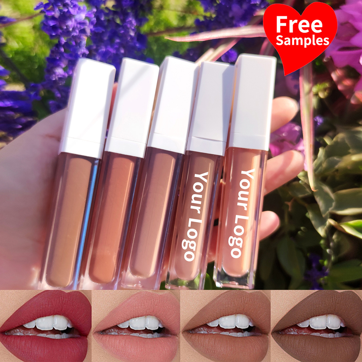 Low moq matte liquid lipstick private label waterproof long lasting matte custom liquid lipstick