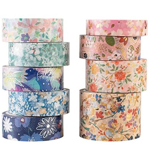 Hot Sale Custom Design Vintage Wholesale DIY Gold Foil Printed Paper Washi Tape