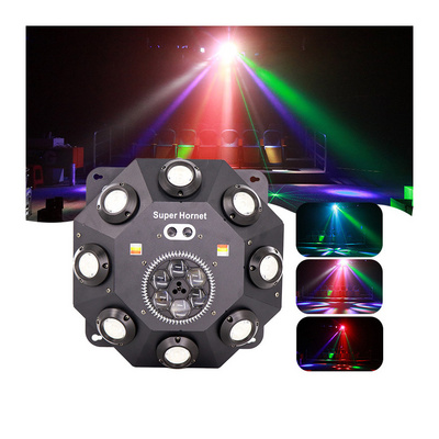 Professional Ktv Christmas Club Party Disco Lighting 4In1 Beam+Strobe+Bee Eye+Laser Led Effect Light