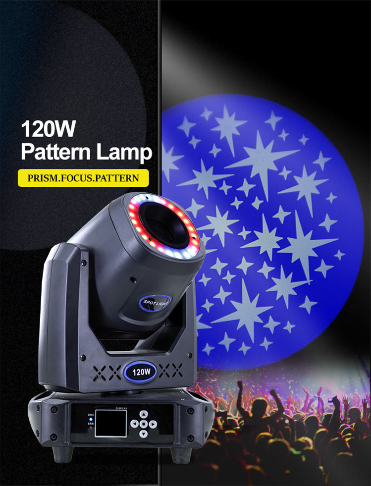 Led Spot Wash Lighting Moving Head Light 100W LED White Light Rainbow Water Effect 16/14/12/10 Channels 250W Power 1500 Gy 90