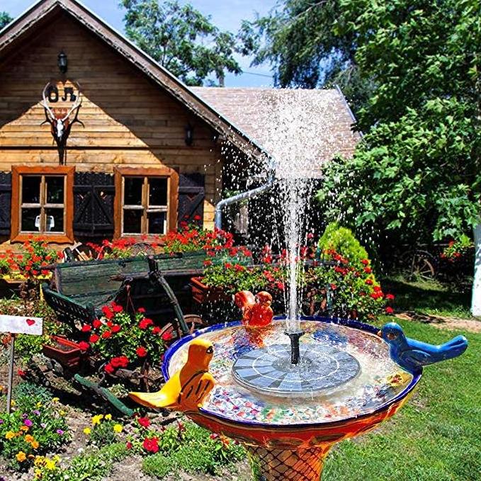 Solar Solar Water Fountain Pump Solar Water Fountain Garden Use Solar Bird Bath Fountain Decorate Light