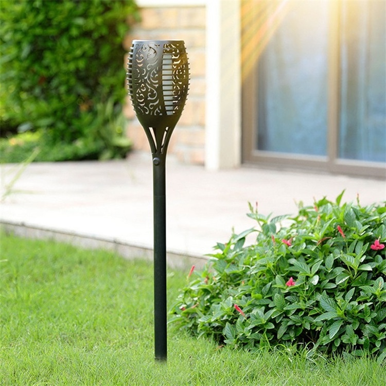 Waterproof garden fackel Outdoor Dancing 96 led Solar flickering flame light battery operated tiki torch Lawn Light