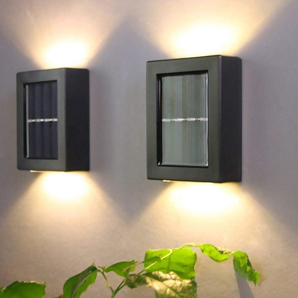 Hot sale Solar Power Up and Down Wall Washer Light Outdoor solar Garden Fencing Light Waterproof Decor fence Garden Night Light