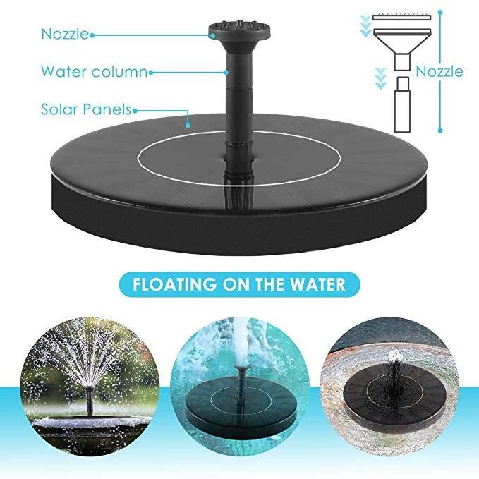 Funny and 2021 hot sale Outdoor Free Standing garden Solar Fountain Water Pump