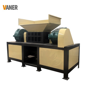 multi functional big capacity Twin shaft metal shredder machine/double shaft crusher/food waste shredder