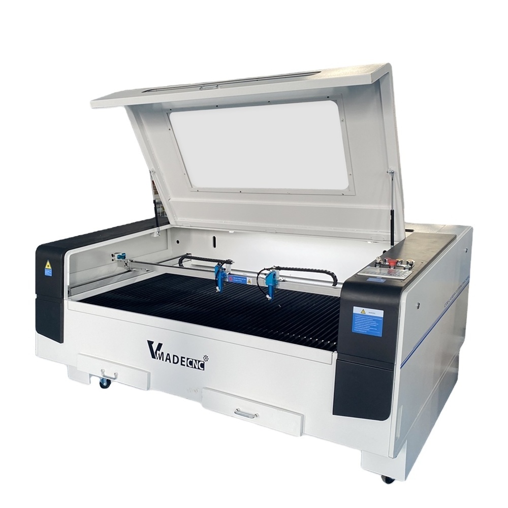 80W  100w 150w CO2 1610 Laser Cutting Machine Price  with Double Heads