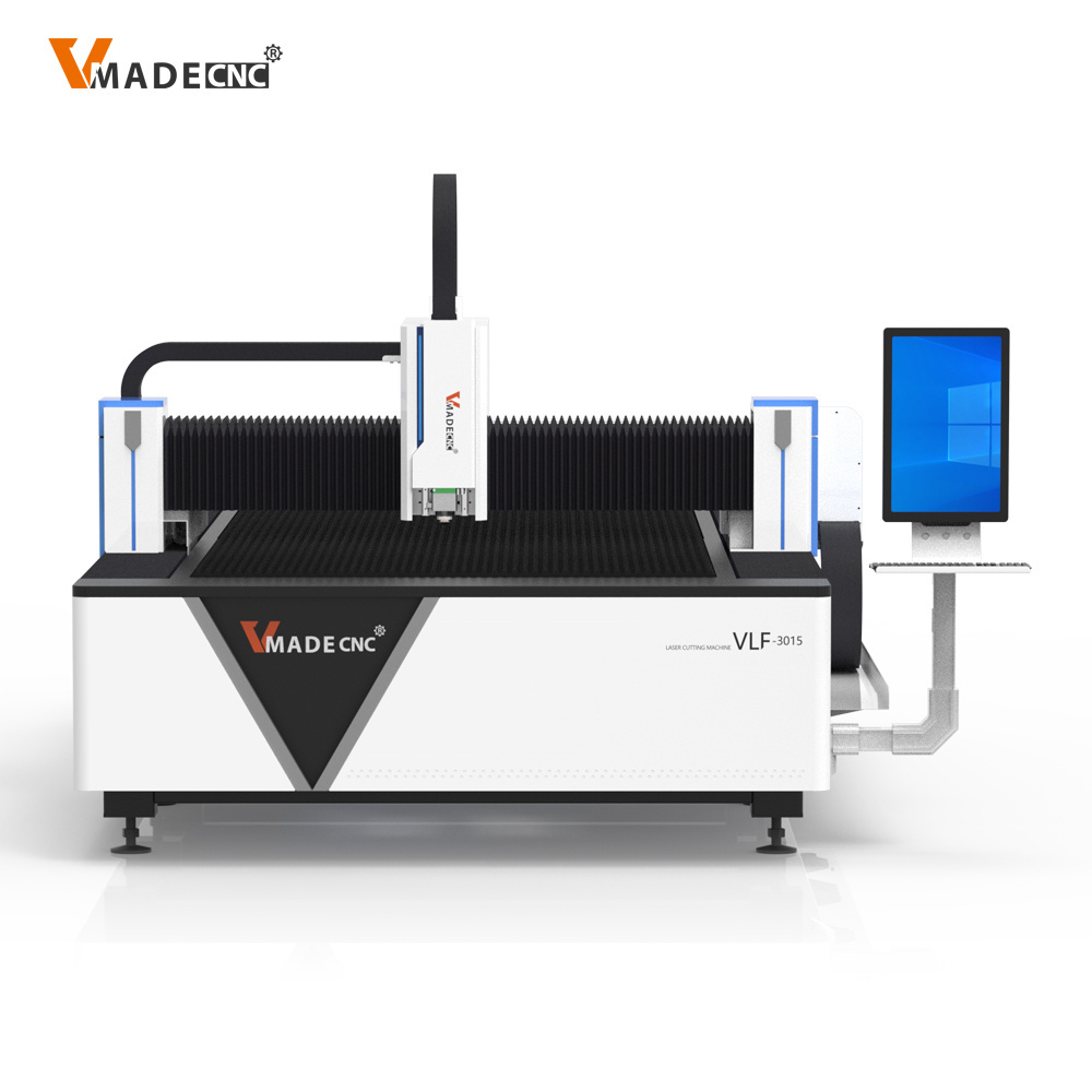 CNC Full Enclosed 3015 3KW-12KW Max Raycus Laser Source Metal Fiber Laser Cutting Machine