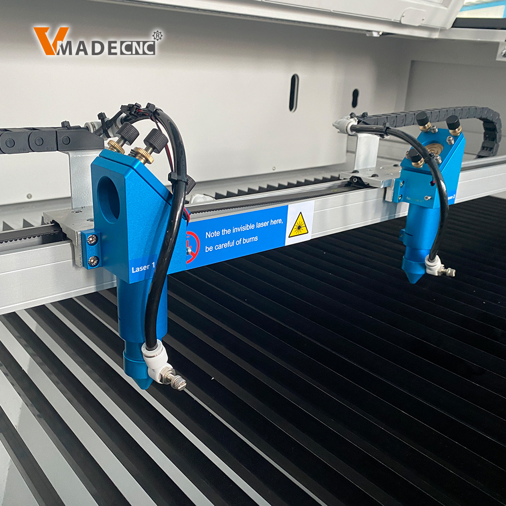 Double Head 1610 1810 CNC Laser Cutter Ruida Control 100w 130w 150w CO2 Laser Cutting Machine for MDF Acrylic Plywood Wood