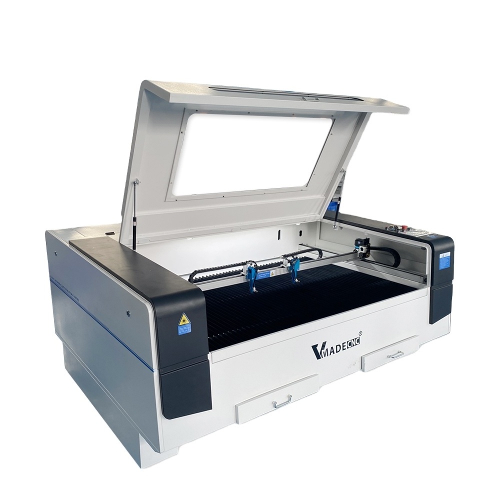 80W  100w 150w CO2 1610 Laser Cutting Machine Price  with Double Heads