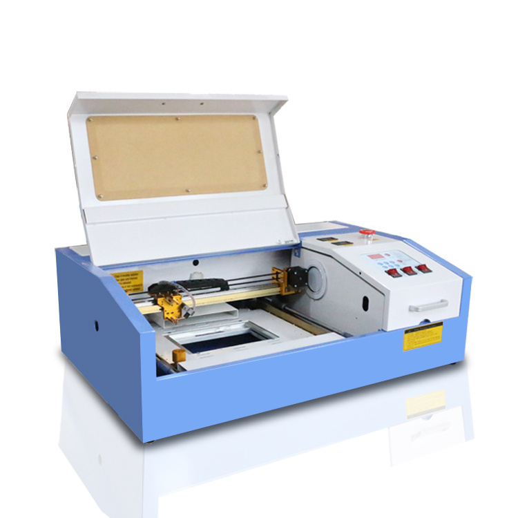 Mini Rubber Stamp Making Machine Acrylic Leather Paper Cloth MDF Engraving Cutting Machine CO2 Laser Machine Small type