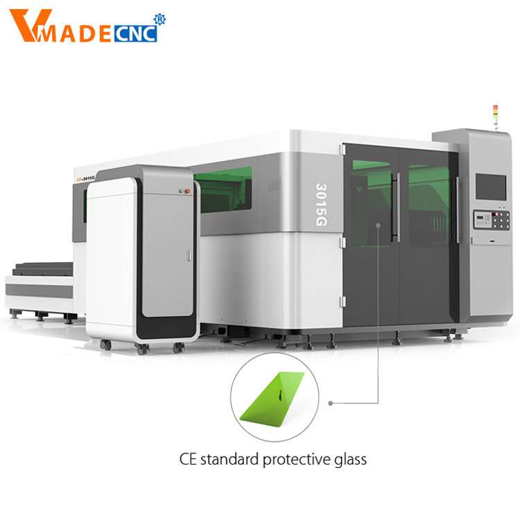 3000W CNC Protected Fiber Laser Carbon Steel Cutting Machine for Metal Sheet and Pipe