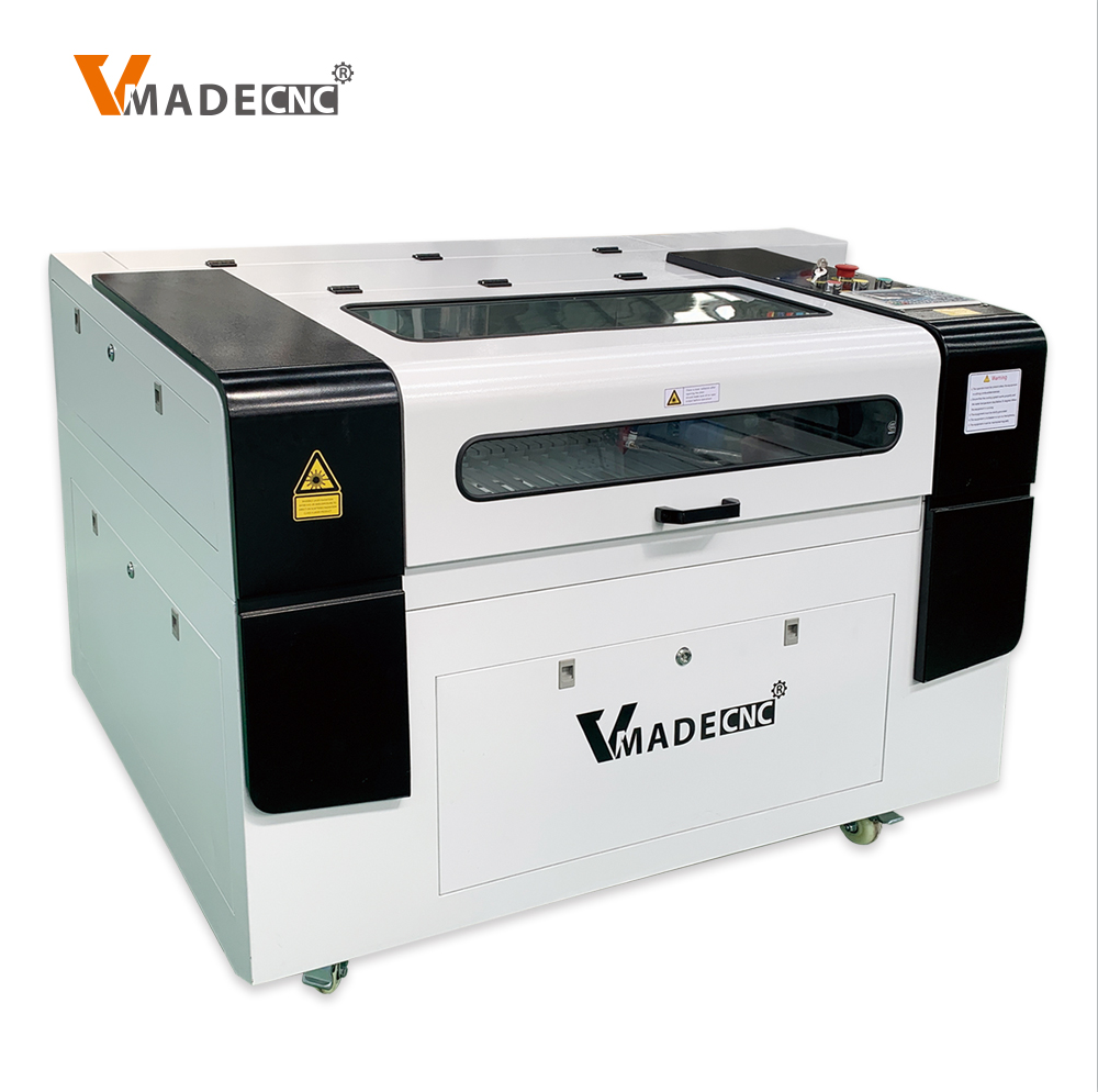 6090 work area 100w dual laser head moving seperately smart control economical co2 laser cutting