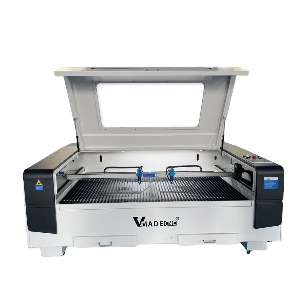 80W  100w 150w CO2 1610 Laser Cutting Machine Price  with Double Heads