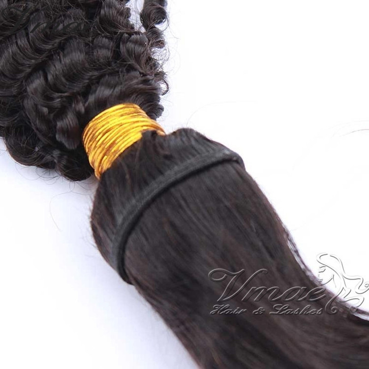 VMAE Top Burmese Raw Virgin Cuticle Aligned Hair 10 Inch To 32 Inch Braid In Kinky Curly Weave Braid In Human Hair Extension