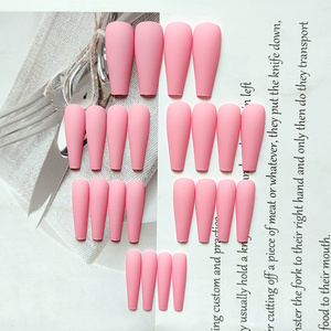 VMAE Wholesale Bulk High Quality Fashion Artificial Fingers Full Cover False Nails Ballerina Long Matte Press On Nails