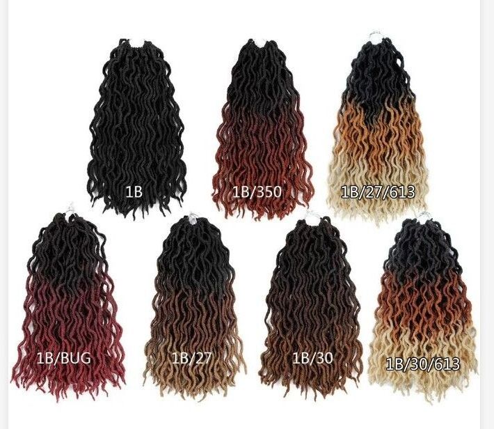 VMAE Cheap Price Gypsy Locs 18 Inch 24pcs/Pack 1B/BUG Two Colored Afro Curl Passion Braiding Hair