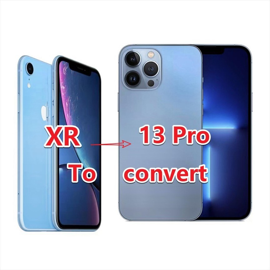 Convert Mobile Phone Housing for iPhone XR convert to13 Pro X to 13Pro and X Xmax convert to13Pro Max Back Cover Housing