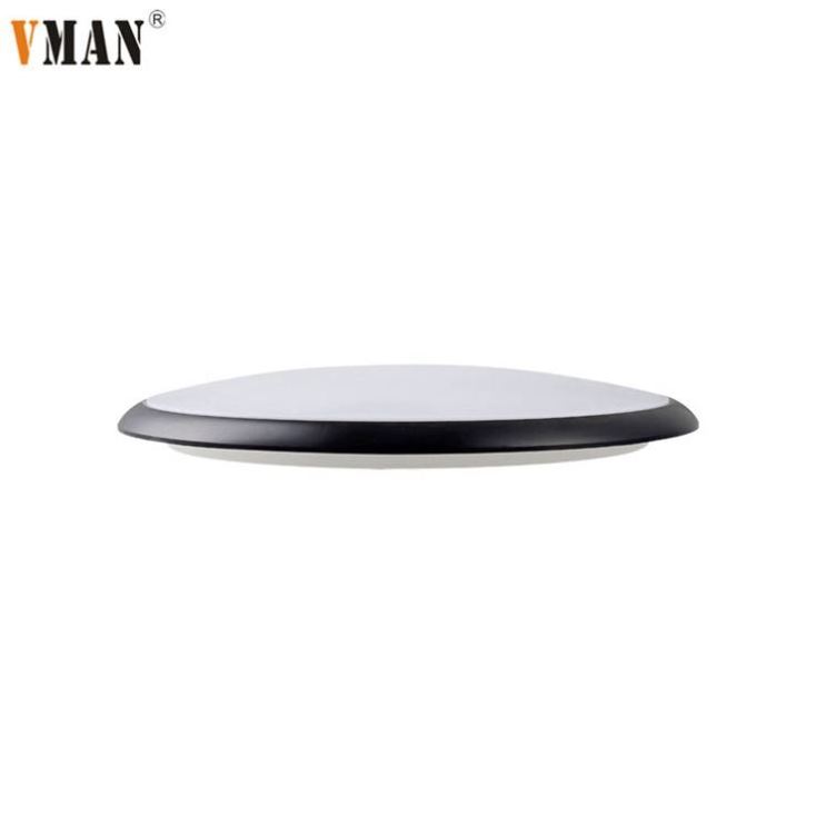 China Wholesale High Quality Mosquito Repellent IP40 ABS Living Room Black Housing Light Basement Ceiling